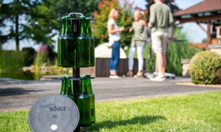 Bierflift in de tuin